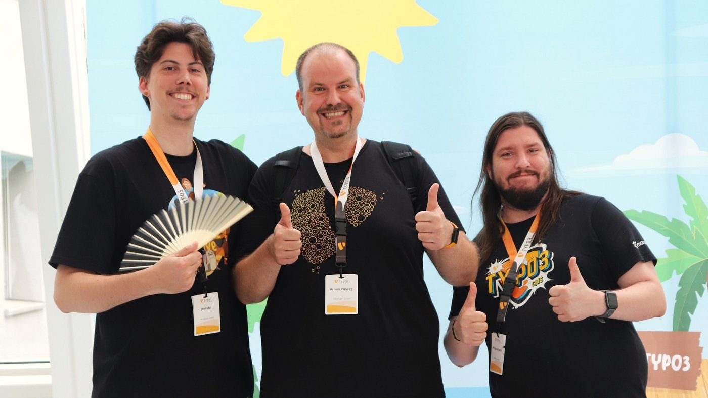 Mitarbeiter aus dem Development von IW Medien auf Typo3 Konferenz