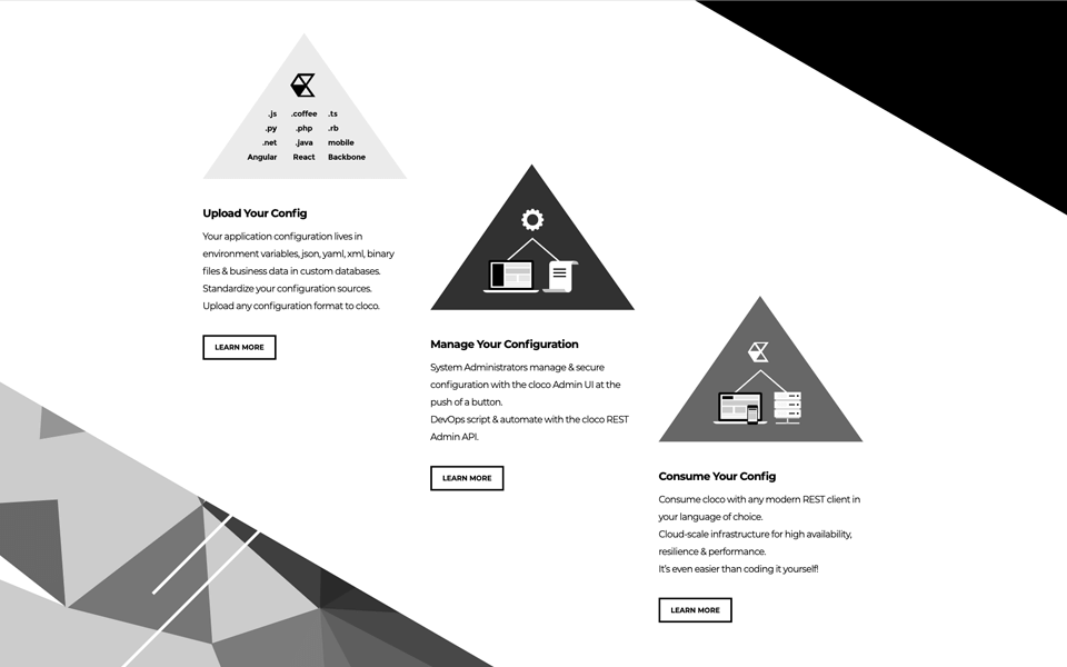 Asymmetrisches Webdesign.