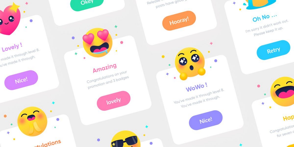Beispiel für Emoji Elemente.