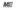 Logo des Arbeitgeberverbands Gesamtmetall in Schwarz-Weiß auf transparentem Grund mit den stilisierten Initialen ME.
