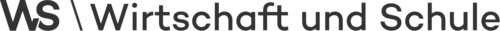Schriftlogo von Wirtschaft und Schule in Grau.