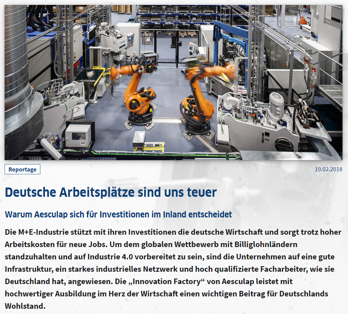 Screenshot eines Online-Features zum Thema teure Arbeitsplätze in Deutschland.