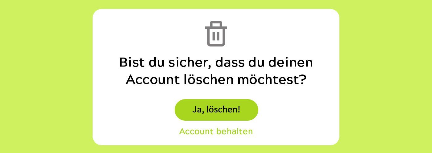 Einfaches Abbrechen ermöglichen