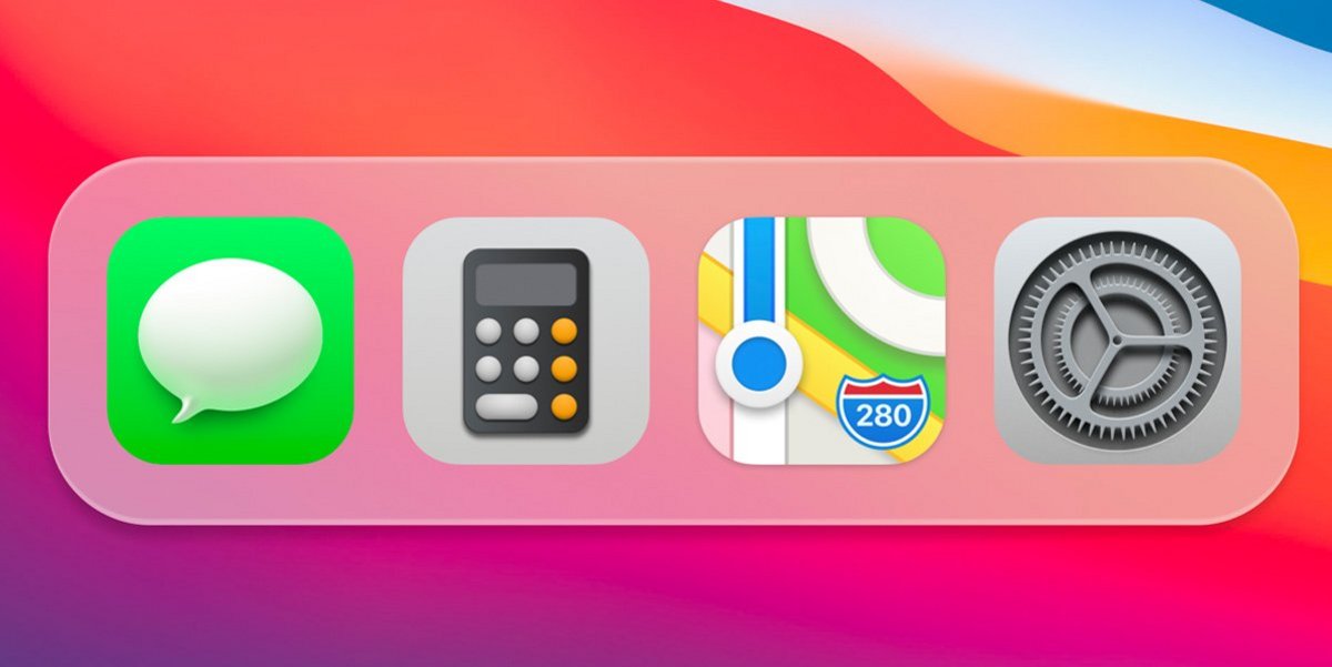macOS Big Sur Icons in 3D-Optik.