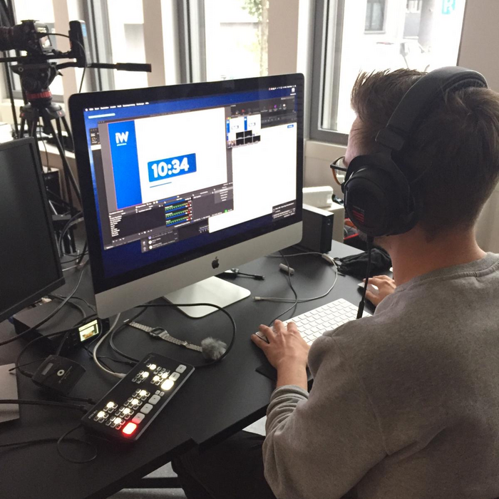 „Behind the Scenes“ bei einem IW Medien Livestream „Behind the Scenes“ bei einem IW Medien Livestream